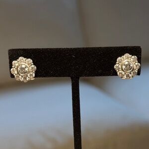 Judith Ripka Vintage CZ Flower Earrings